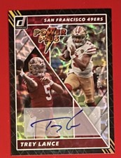 2022 Panini Donruss Power Plus Auto /25 Trey Lance RC #PP-3 San Francisco 49ers