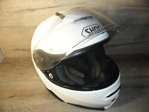 Shoei NEOTEC II White Full Face Modular Motorcycle Helmet Good Condition Medium - Picture 1 of 14