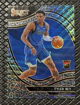 TYLER BEY 2021-22 Panini Select #265 Courtside Elephant Prizm SSP Mavericks RC - Image 1 of 2
