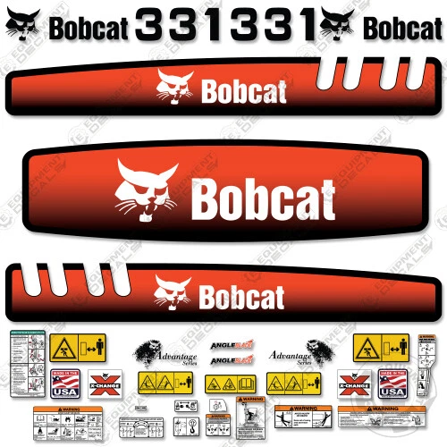 Fits Bobcat 331 Decal Kit Mini Excavator Decals Replacement Kit - 3M Vinyl! - Image 1 of 1