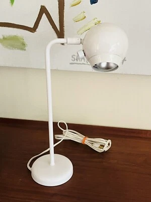 Vtg George Kovacs White Eyeball Desk Lamp Mid-Century Modern Robert Sonneman MCM - Image 1 of 4