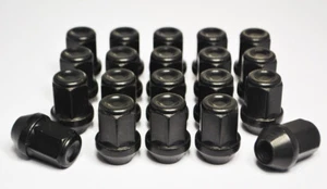 Juego de 20 tuercas de rueda de aleación hexagonales M12 x 1,5, 17 mm (negra) - Imagen 1 de 1