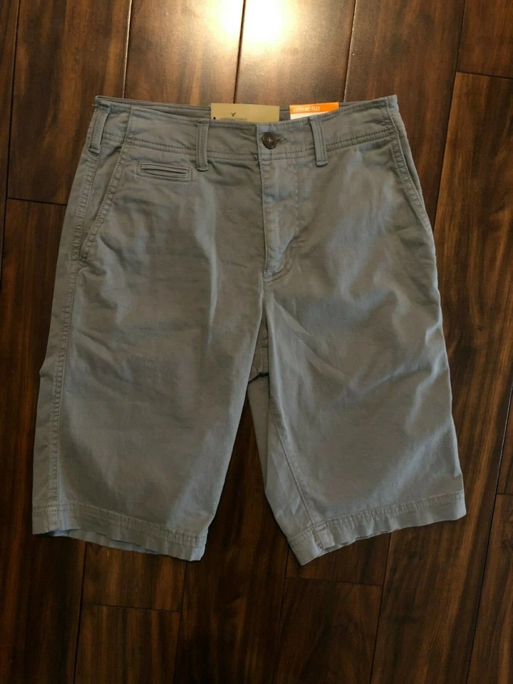 American Eagle Extreme Flex Below Knee Shorts Mens Size 44 Grey Long 6377-436