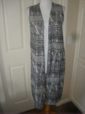 New Women's Long Knit Vest LuLa Roe XS Gray design (T59A) - Image 1 of 4