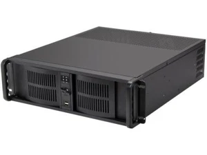 iStarUSA D-300-FS Black Aluminum / Steel 3U Rackmount Compact Stylish Front-moun - Picture 1 of 7