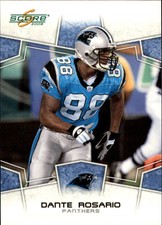 2008 Score Football Card #44 Dante Rosario