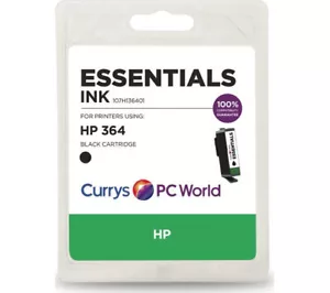 ESSENTIALS PC World HP 364 Black Ink (107H136401) SEALED NEW - Picture 1 of 1