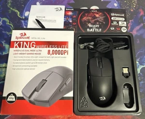 Redragon M916 Wireless Gaming Mouse, 49G Ultra-Light 8K DPI 2.4G Ergonomic Build - Picture 1 of 8