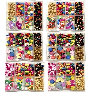 Wooden Beads DIY Jewellery Making Kit - Choose Your Charms - Picture 1 of 15