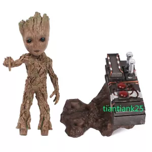 Marvel Guardians of The Galaxy Groot Statue Model Toys Collection Xmas Gift 20cm - Picture 1 of 8