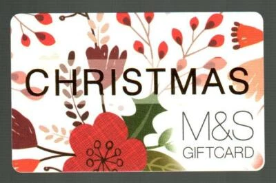 MARKS & SPENCER ( UK ) Christmas Flowers ( 2013 ) Gift Card ( $0 ) - Image 1 of 2