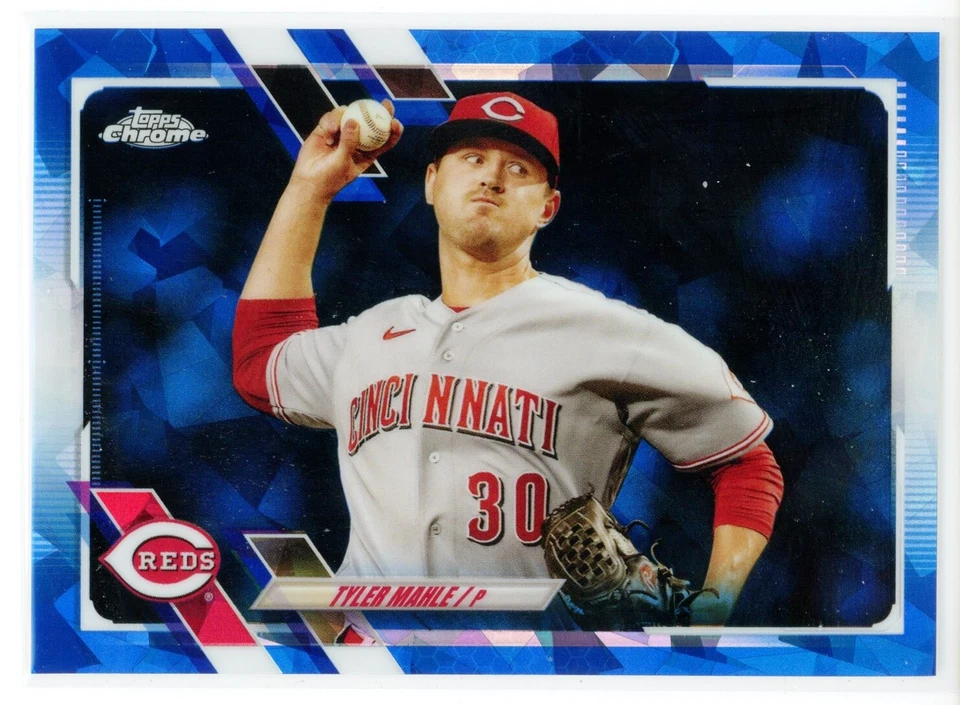 2021 Topps Chrome Update Sapphire #US307 Tyler Mahle (Reds) - Image 1 of 1