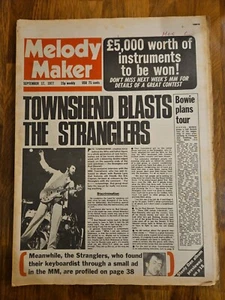 Melody Maker Newspaper September 17th 1977 The Who Cover - Picture 1 of 2