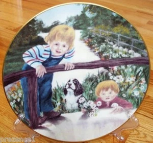 Daisies for Mother English Springer Spaniel Plate LOW# - Picture 1 of 1