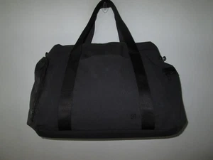 Retired LULULEMON Command The Day Duffel Bag Black Waterproof *NO SHOULDER STRAP - Picture 1 of 6