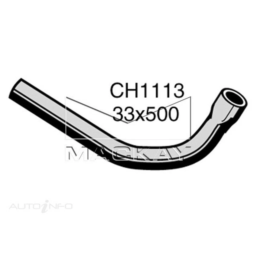 Mackay CH1113 Radiator Lower Hose For Volvo 240 . 2.3L I4 Petrol Manual/Auto - image 1 of 4