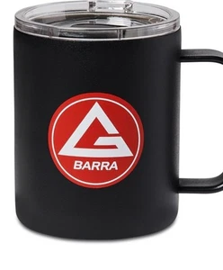 Gracie Barra Jiu Jitsu Camping Mug Coffee Cup MMA 12oz Insulated SET Shield READ - Picture 1 of 18