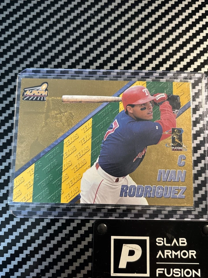 1998 Pacific Aurora - Pennant Fever Ivan Rodriguez #7 - Image 1 of 3
