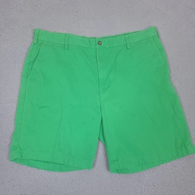 Pantalones Cortos Nautica Para Hombre 40 Verde Chino Frente Plano Preppy Informales Foto 1 de 4