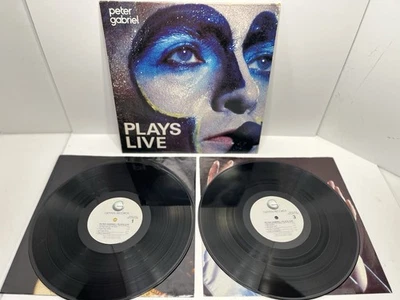 Peter Gabriel Plays Live 2XLP Vinyl Record Play Tested VG - Image 1 of 4
