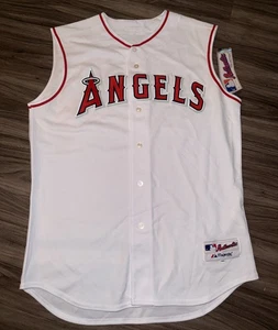 Rare Authentic Majestic MLB Anaheim Angels Sleeveless Baseball Jersey BNWT - Picture 1 of 7