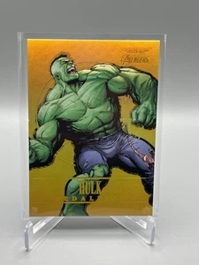 Hulk 95/200 Gold Medallion 2022 Fleer Ultra Avengers #M-19 Upper Deck SSP - Picture 1 of 2
