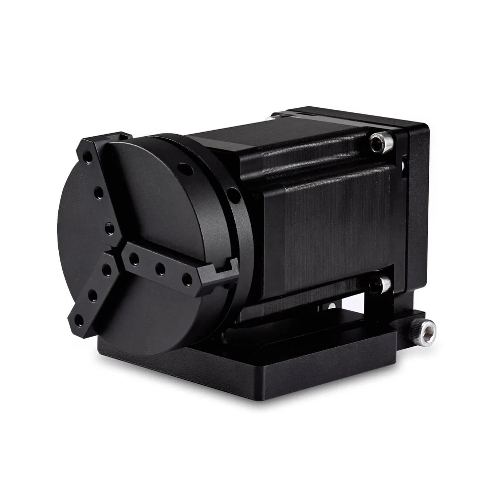 Monport D70 Rotary Axis Chuck Attachment 360° Engraving for Fiber Laser Engraver