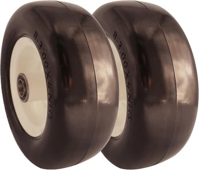 Pneumatico Flat Free 8x3,00-4 con cuscinetti 3/4 e 5/8, mozzo centrale solido 3,25-4,75" - Immagine 1 di 4