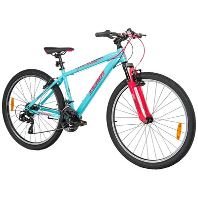 26 Inch Team Mountain Bike Sky Blue 21-Speed Steel Frame - Image 1 of 4