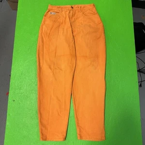 Vintage Cross Colours Pants Mens 36 Orange Baggy Hip Hop Jeans Denim USA 90s - Picture 1 of 10