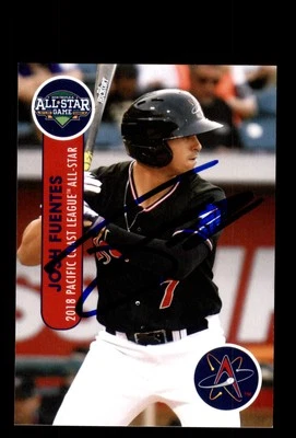 Signed Baseball Card Auto Josh Fuentes 2018 Pacific Coast League All-Stars - Image 1 of 2