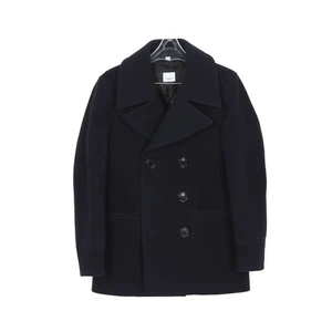 Burberry Navy Wool Peacoat 46 64115107 - Foto 1 di 13