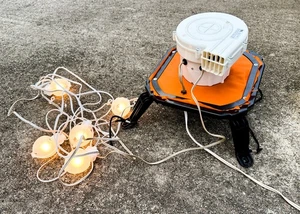 2004 Gemmy Inflatable Airblown SJD-B2 Replacement Fan Base and 5 Lights Used - Picture 1 of 11