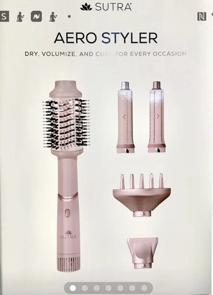  Sutra Aero Styler Rose Gold Professional Blow Dry Brush Stylings Tool NIB - Image 1 of 1