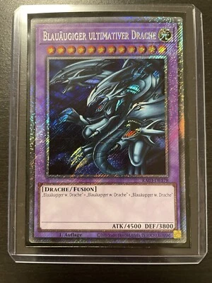 Yu-Gi-Oh! Blauäugiger Ultimativer Drache RA03 Platinum Secret Rare Near Mint 1. - Bild 1 von 4