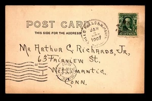 1907 SHLLB Falls & N Haven RPO / Bridge View PPC - L19121 - Picture 1 of 2