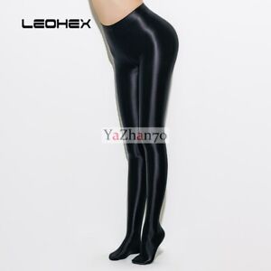 LEOHEX Women's Sexy Pantyhose Tights Satin Glossy Opaque Shiny Stretch Pants NEW