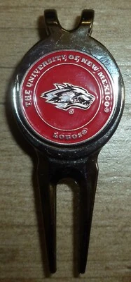 EVERGOLF University New Mexico Lobos 1" Golf Ball Marker NCAA 2 sided Short Divot Tool