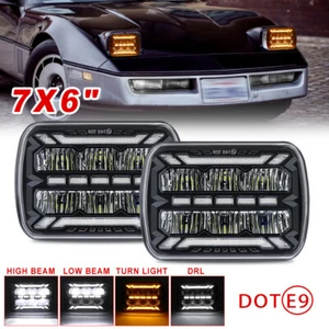 Faros LED 5X7 7X6" 2 piezas para Chevy Corvette C4 1984-1996 C6500 C7500 Kodiak - Imagen 1 de 9
