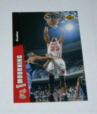 Upper Deck Folz Minis Card Basketball 1997 Aonzo Mourning NBA #42 Rare Card - Image 1 of 2