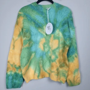 Princess Polly Womens Sofie Tie Dye Pullover Sweater M/L Green Hippie Boho NWT - Picture 1 of 6