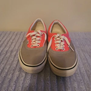 Vans 2-tone Era Shoes Neon Pink Gray Womens Size 9 Mens size 7.5 - Picture 1 of 3