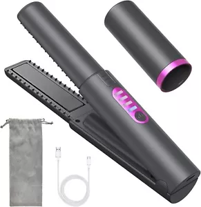 B-Qtech Cordless Hair Straighteners Curler 2 in 1, Mini Portable Travel Wireless - Picture 1 of 10