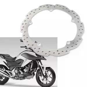 Silver Front Wheel Disc Brake Rotor for HONDA NC750X/NC750S/NC700S/NC700X/NC700D - Picture 1 of 8