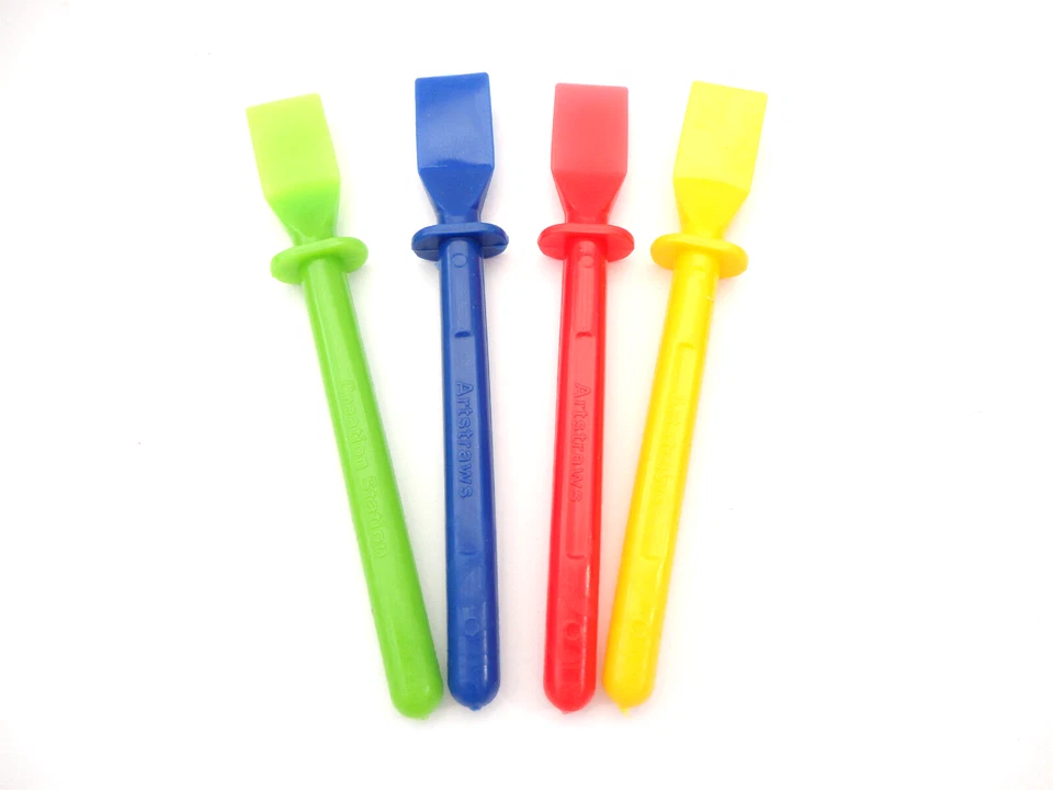 4 x Glue Spreaders - Plastic Kids PVA Paste Adhesive Spatula - Craft Accessory - Image 1 of 1