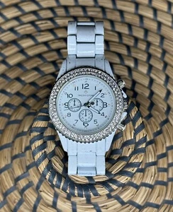 Women’s Timothy Stone Amber Wristwatch White Large Face Watch Stainless READ - Picture 1 of 9