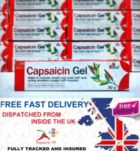 Capsaicin Hot Gel Osteoarthritis Rheumatoid Arthritis Pain Cream LOCATED UK - Picture 1 of 1