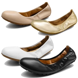 Women Foldable Ballet Flats Round Toe Slip On Dressy Office Shoes Flat Shoes - Picture 1 of 21
