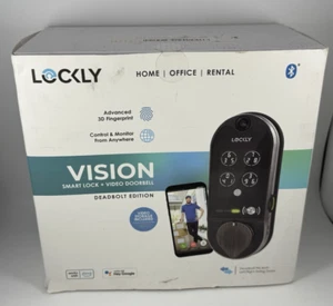 NEW Lockly Vision Smart Lock And Video Doorbell Deadbolt Edition - Picture 1 of 4