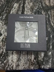Oleg Cassini Fine Crystal 4 in Tall Perfume Bottle W/Box NEW - Picture 1 of 5